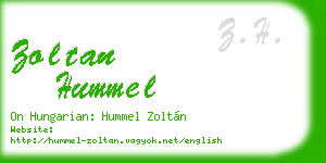 zoltan hummel business card